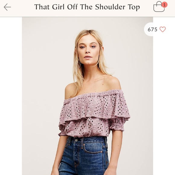 Free People Tops - Free people that girl off the shoulder top (S/P)